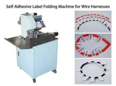Automatische Zelfklevende Labelvouwmachine voor Kabels WPM-60A