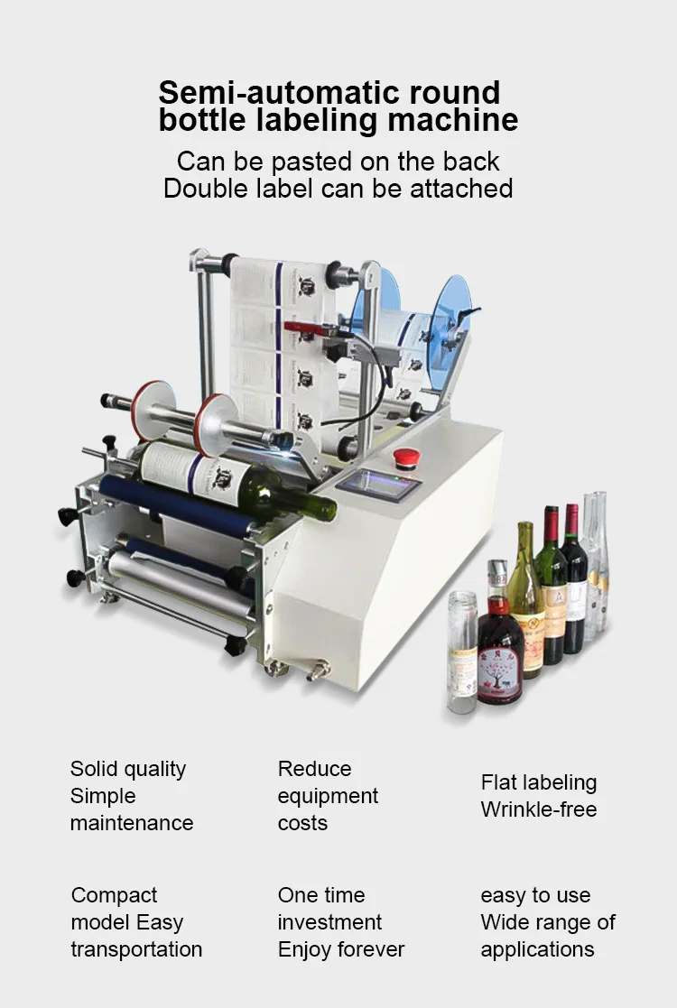 ronde fles etiketteermachine, Diverse materialen flestape etiket machine, Bekijk Fles etiketteermachine 