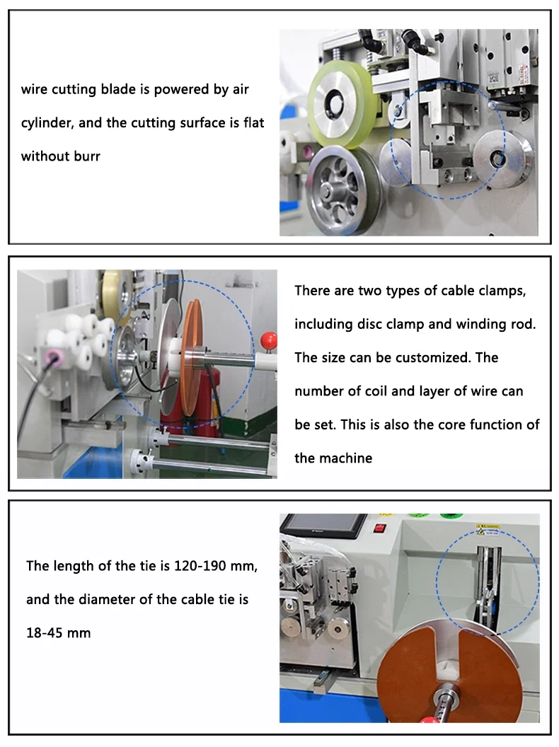 Semi-automatic cable cutting winding meter counting machine Semi-automatische kabelknip wikkeling meter telmachine