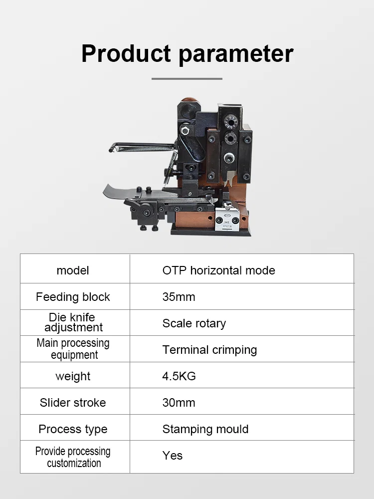 U-vormige OTP-mal, terminale krimpmachinematrijs, terminalmachinematrijs, OTP U-vormige mal, terminalmachine-applicator