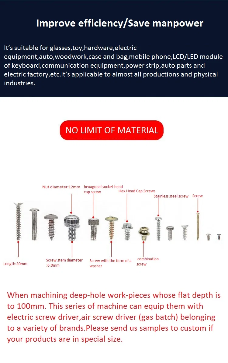 niet-standaard maatwerk diepe gat beugel lucht blazen schroef feeder Handheld automatische vergrendeling schroevendraaier machine