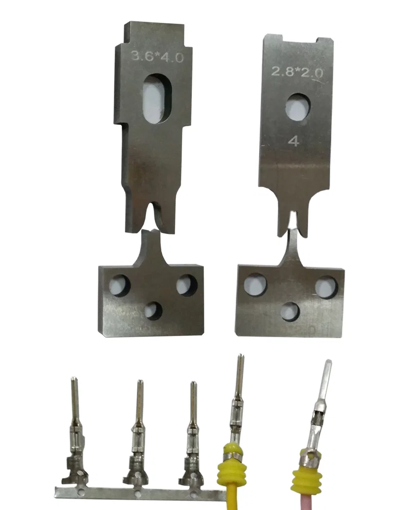 Terminal Crimping Blade, Terminal Crimping Blade And Cutter, Knife Blades And Cutter For Electric Terminal Crimping Terminal krimpmes, Terminal krimpmes en snijder, mesbladen en snijder voor elektrische terminal krimpen