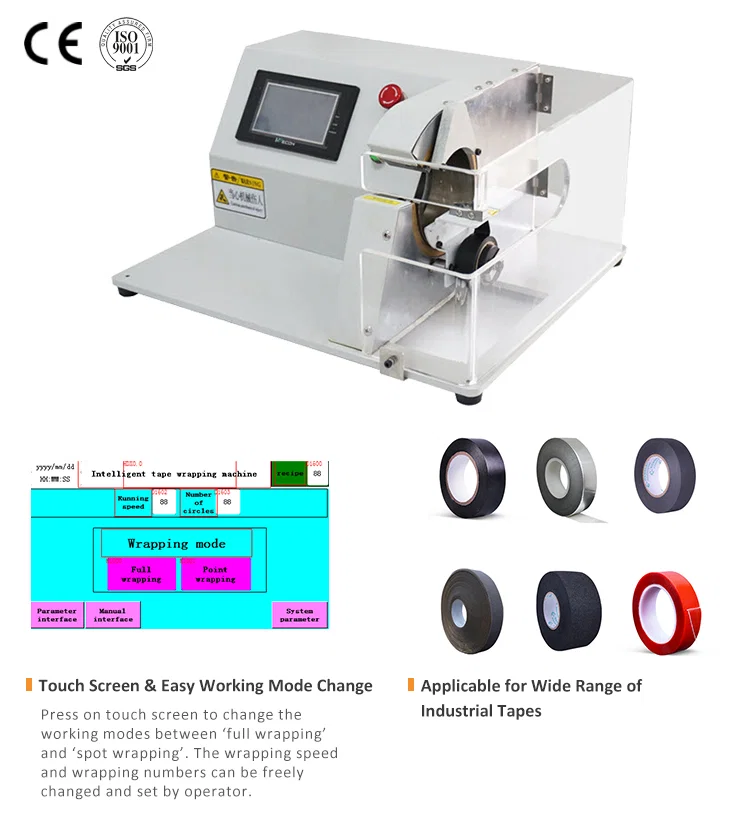 band verpakkende machine, Taping inpakkend materiaal, De Opwindende Machine van de uitrustingsriemdraad, De Draadmachine van de uitrustingsriem, De Machine van de kabelband