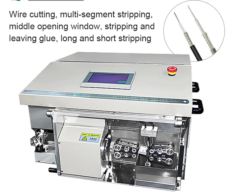 Automatische coaxiale kabelknipstripmachine, Kabelstripmachine, Coaxiale kabelstripmachine, Stripmachine, Flexibele coaxiale draadschilmachine, Coaxiale draadsnijschilmachine, Automatische coaxiale kabeldraadstripmachine