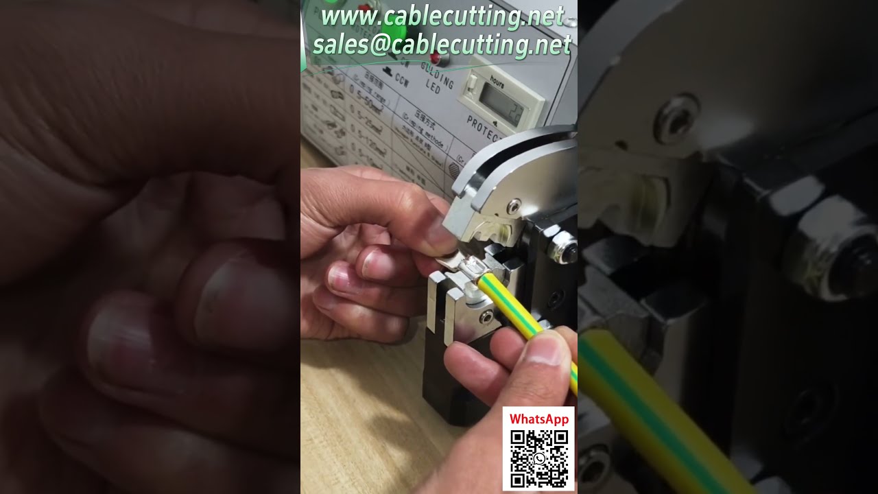 Elektrische terminalkrimpmachine – geschikt voor 0,5 tot 70 mm² draaddoorsnede
