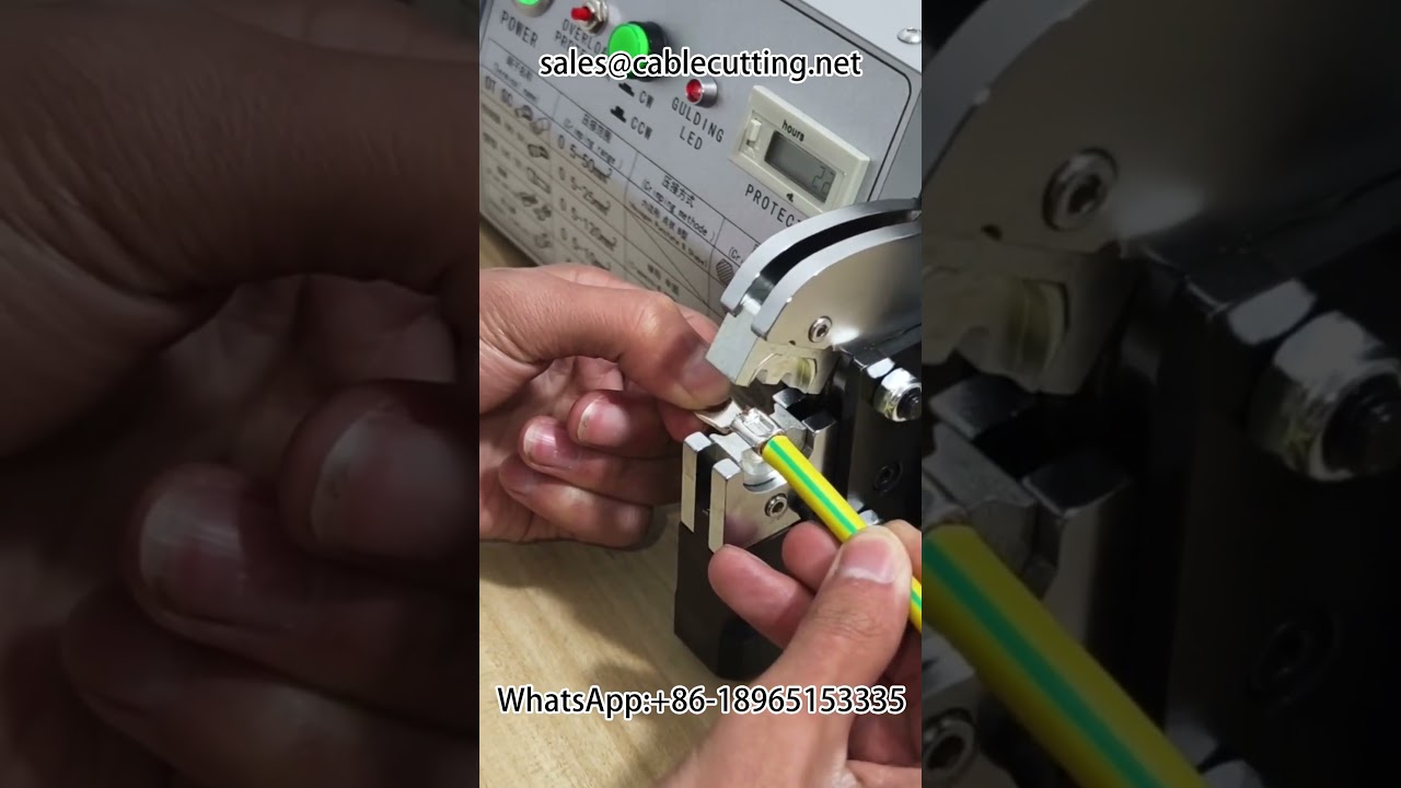Zuivere elektrische adereindkrimpmachine voor 0,5-70 mm²