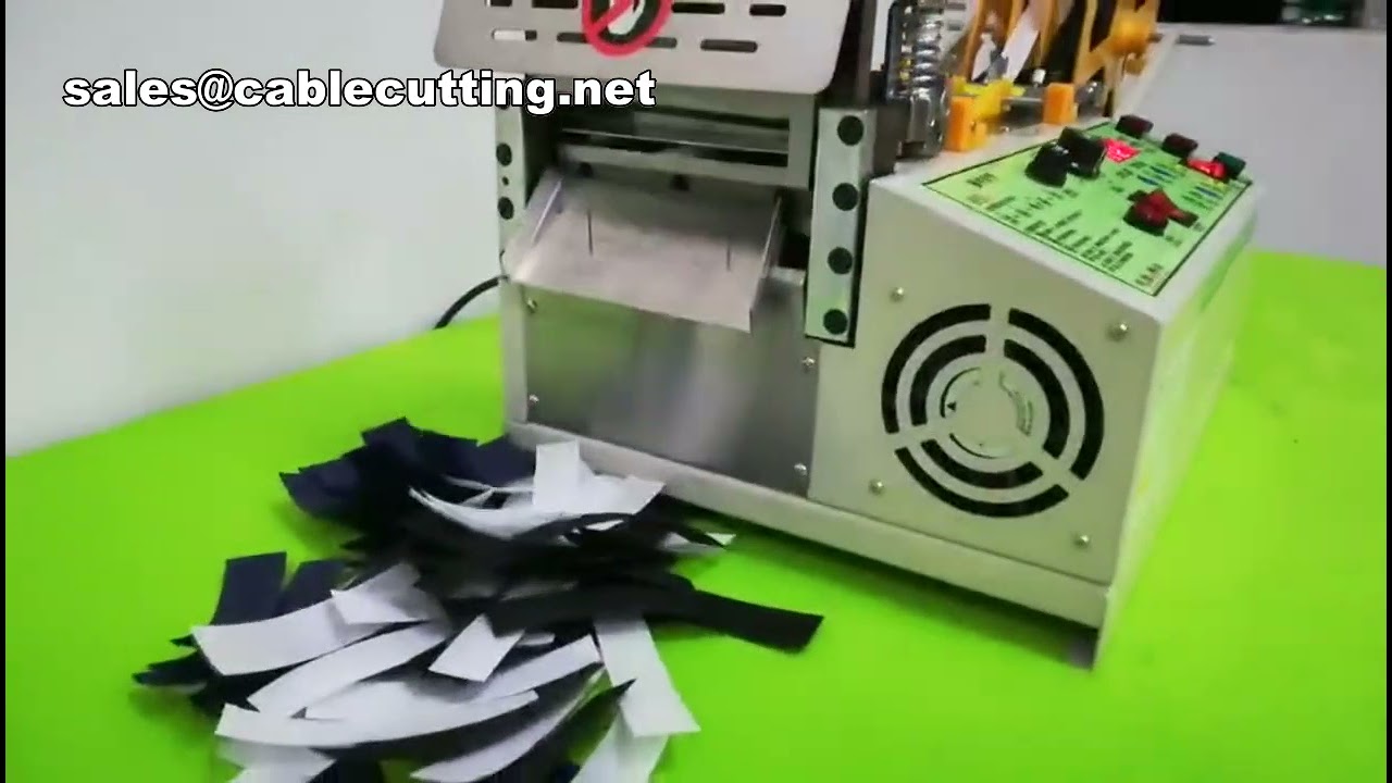 Automatische warm-/koudsnijmachine voor nylonband, tape en lint - Efficiënte industriële snijoplossingen