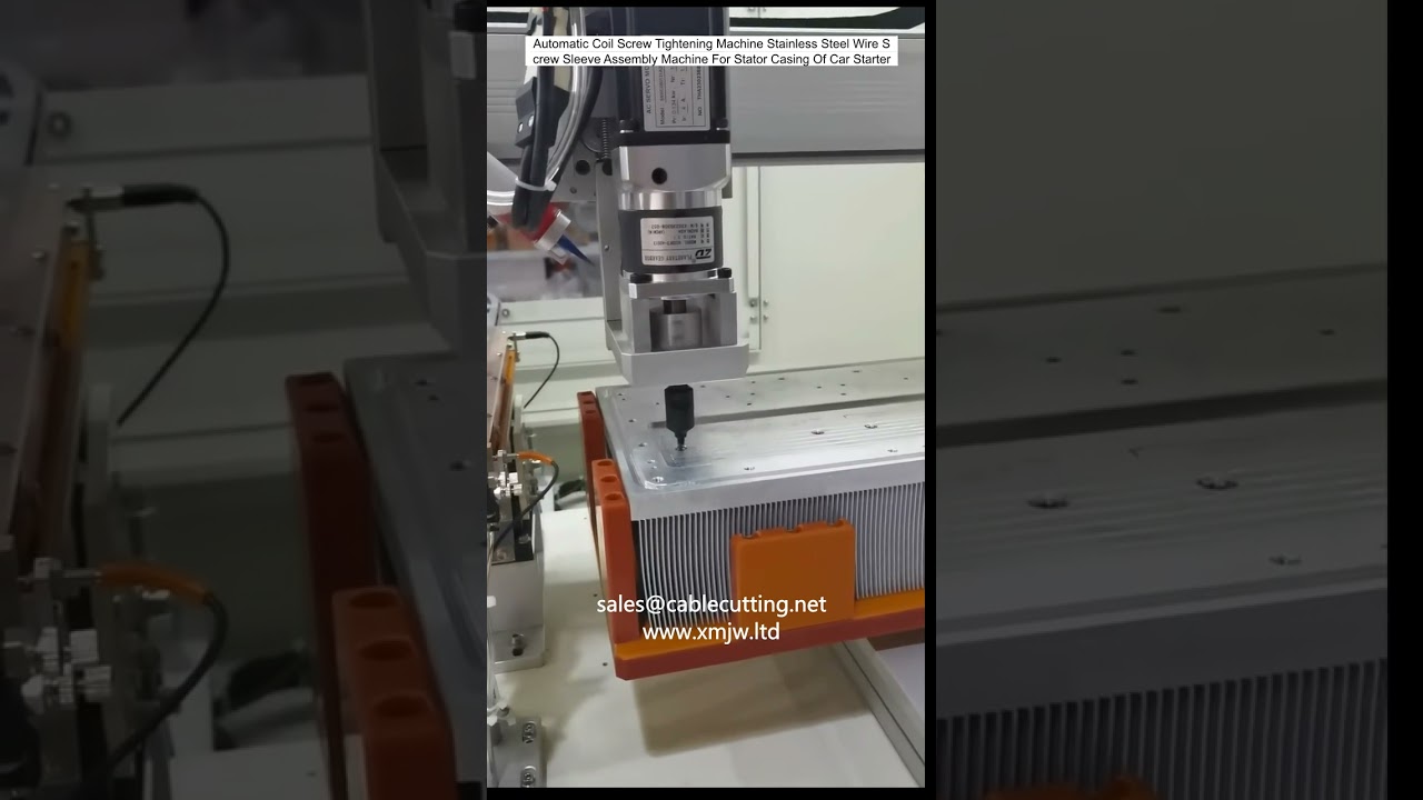 Automatische Spoelschroefaanzetmachine voor RVS Draadschroefhulzen - Assemblagemachine voor Stators