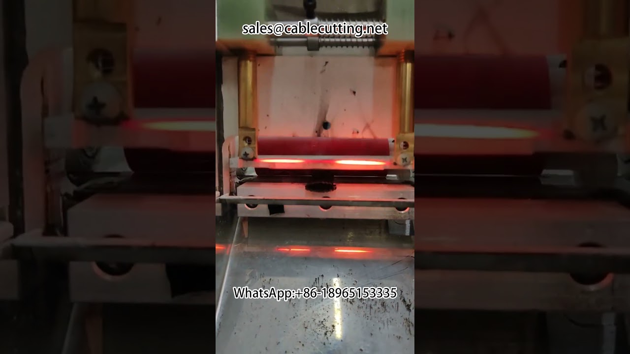 Precisie snij- en stripmachine voor nylon gevlochten buizen | Automatische draadverwerking