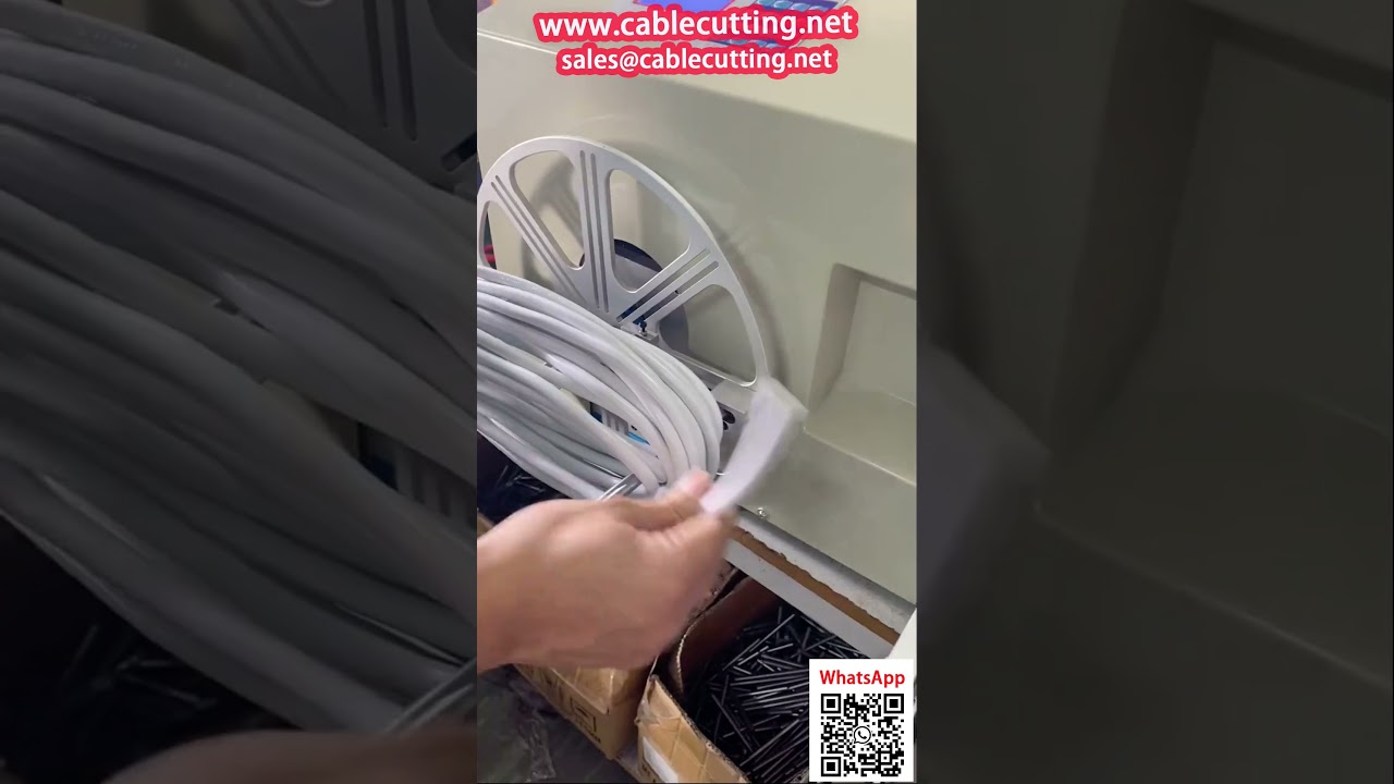 Automatische oprol- en bindmachine voor draad tot 9mm diameter en 10m lengte