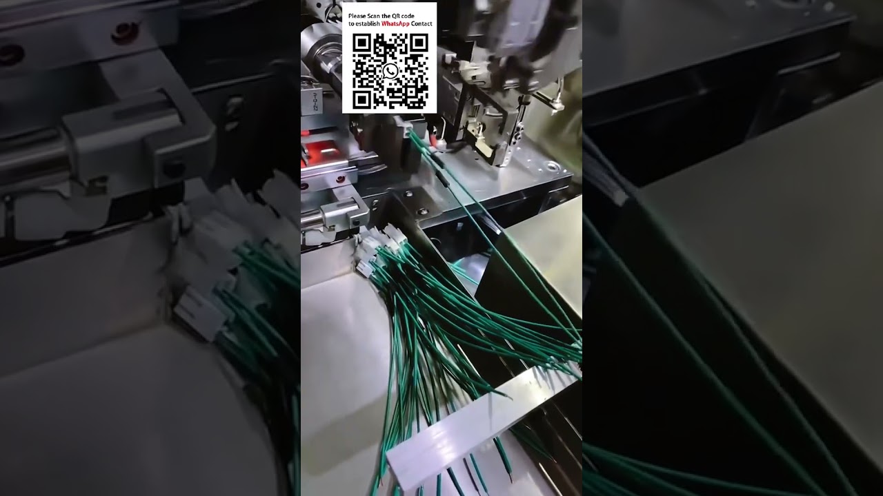 Fully Automatic Terminal Crimping Machine with Housing and Heat Shrink Tube Insertion