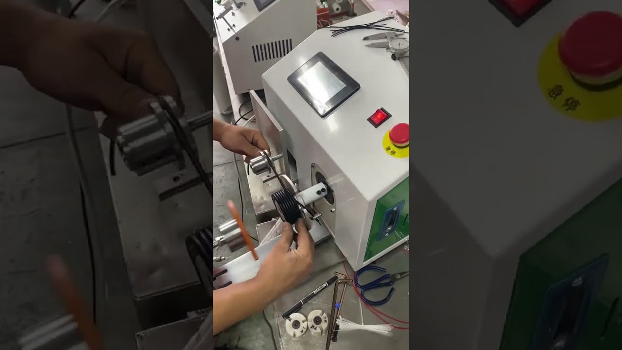 Automatische Sorteer Wikkelmachine – Netjes Oprollen met Automatische Stop & Pneumatische Bovenplaat #fabriek