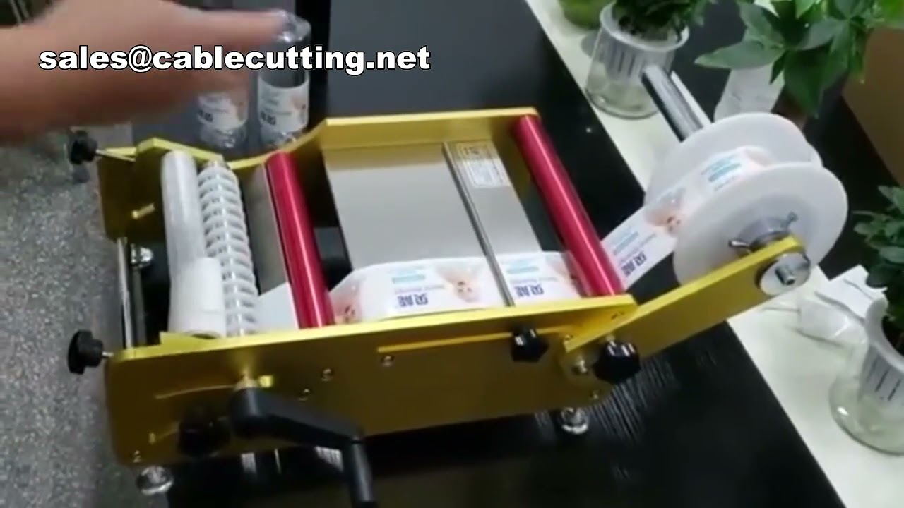 Handmatige etiketteermachine voor ronde flessen - Eenvoudig en efficiënt labelen