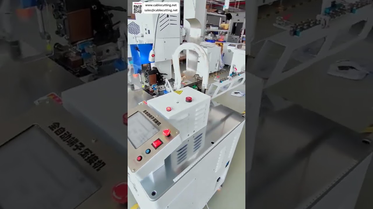 Automatische stripper en krimpmachine voor koelcompressor aansluitdraden – efficiënte kabelboomverwerking