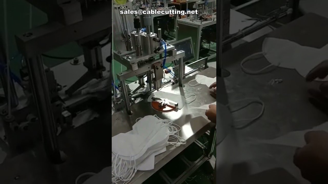 Automatische puntlasmachine voor oorlussen van N95-, FFP2- en wegwerpmaskers