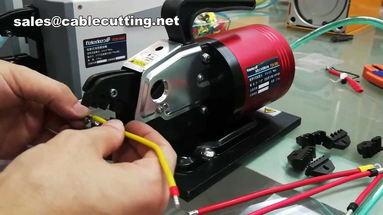 Pneumatische Krimpmachine voor Geïsoleerde Ringklemmen – Snel & Betrouwbaar