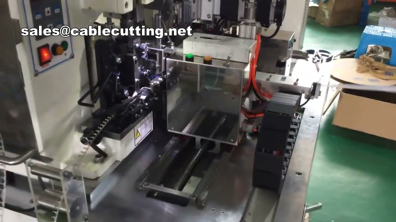 Automatische krimpmachine voor vlakdraadterminals