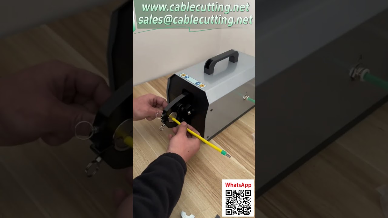 Pneumatische krimpmachine voor 300A kabelschoenen en SCR-N-B terminals | Automatische kabelkrimper
