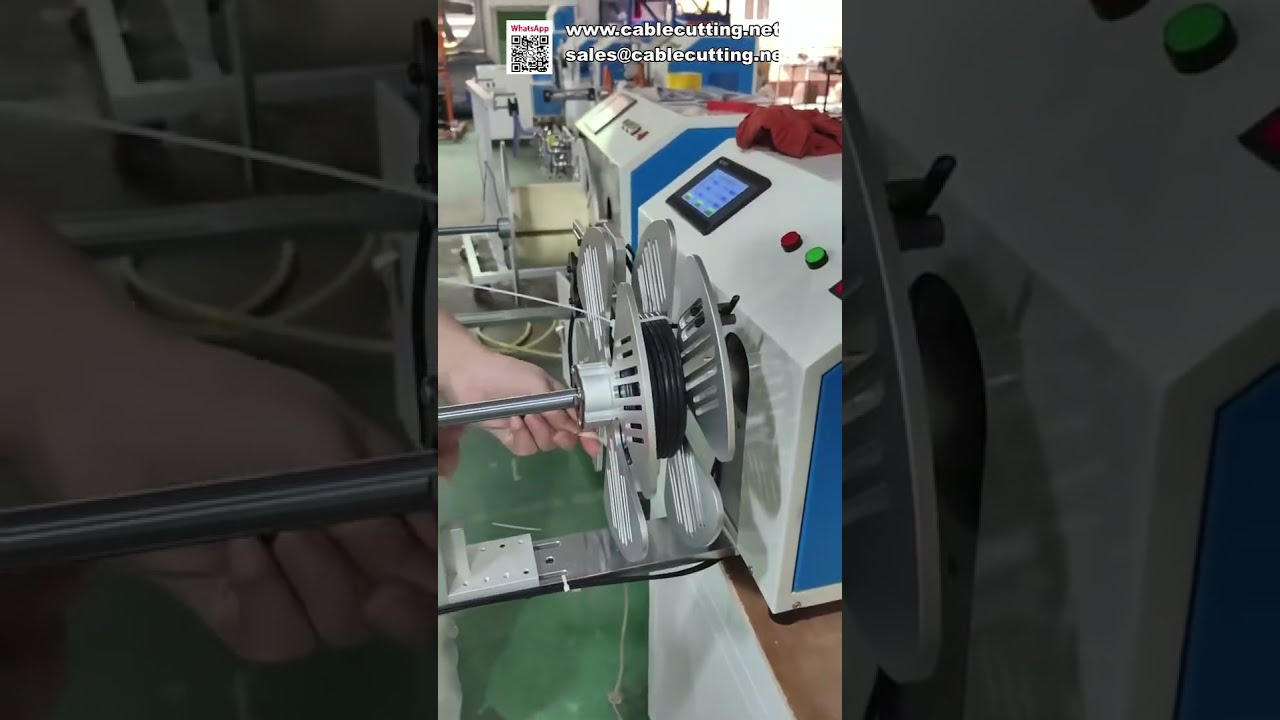 Automatische draadlaag- en opwikkelmachine