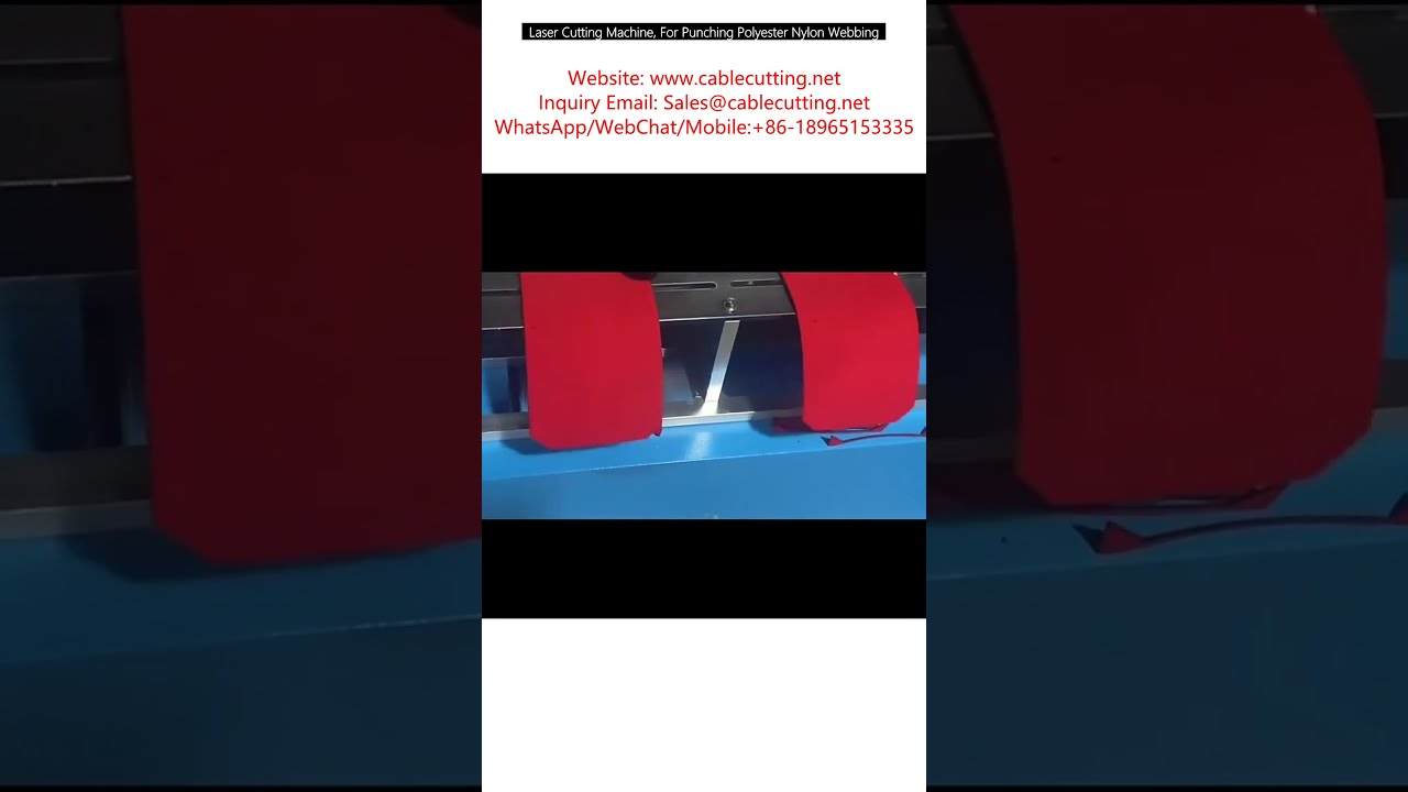 Precisie lasersnijmachine voor ponsen van polyester en nylon banden