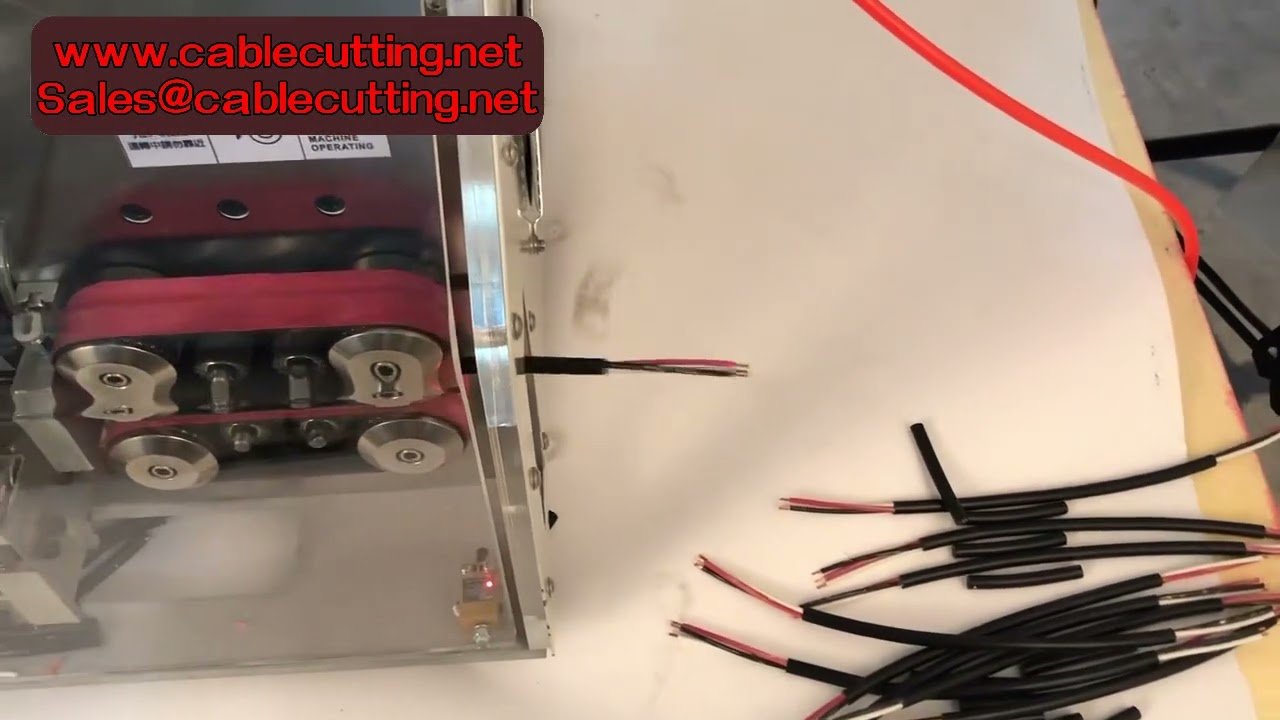 Automatische draadstripmachine met touchscreen – nauwkeurig knippen, strippen en pellen van computerdraden