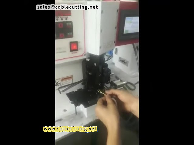 Automatic Single Core Wire Stripping and Terminal Crimping Machine