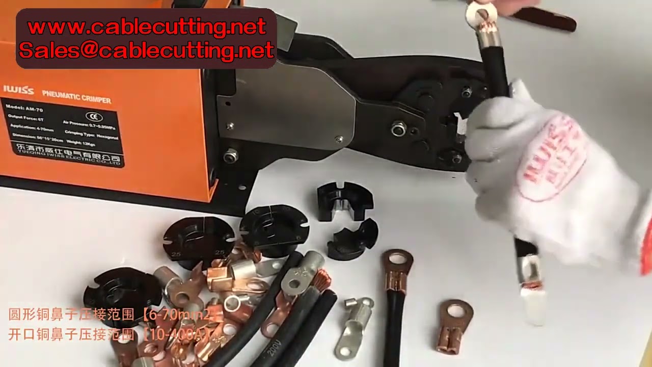 AM 240 Zware Pneumatische Krimptang – Krimpmachine voor Kabelschoenen 6-240mm²