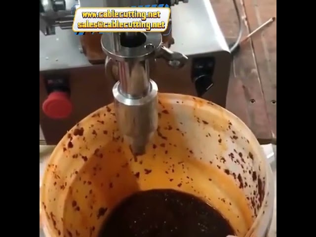 U-type pneumatische vulmachine voor pindakaas, saus en pasta – mengt en vult automatisch