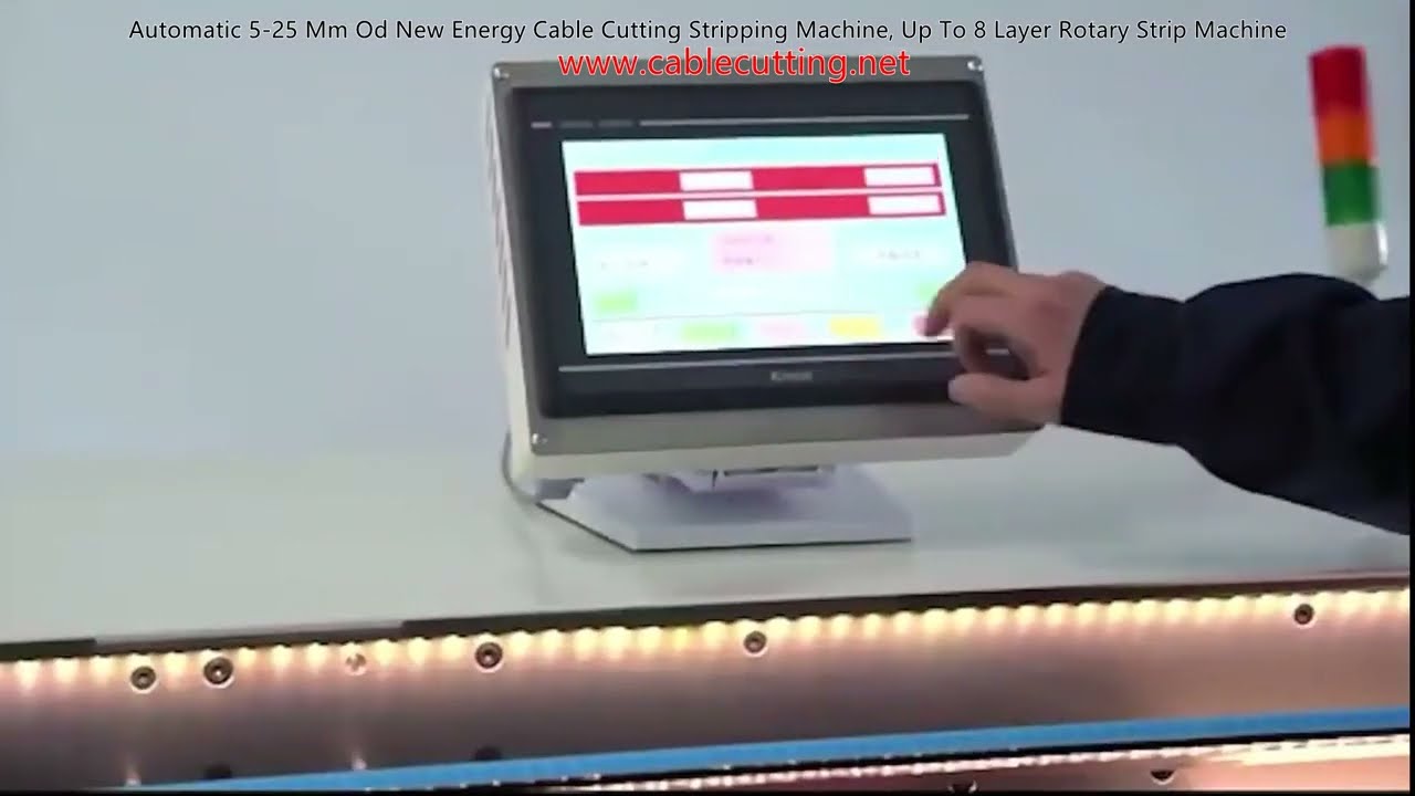 Automatische kabelstripmachine voor nieuwe energie (5-25 mm) – tot 8-laags roterend strippen