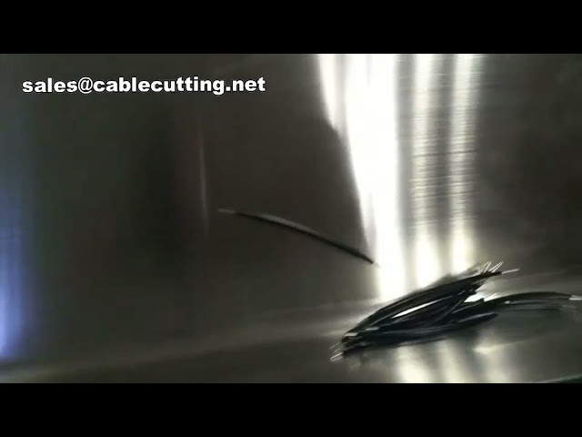 Precisie koperdraad stripmachine voor coaxiale kabels | Roterende semi-coax kabel stripper