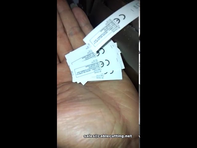 Automatische lintlabelsnijmachine | Hoge snelheid & precisie