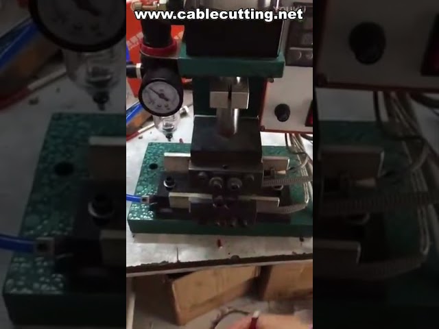Electric Heating Vertical Wire Stripping Machine | Automated Cable Stripper
