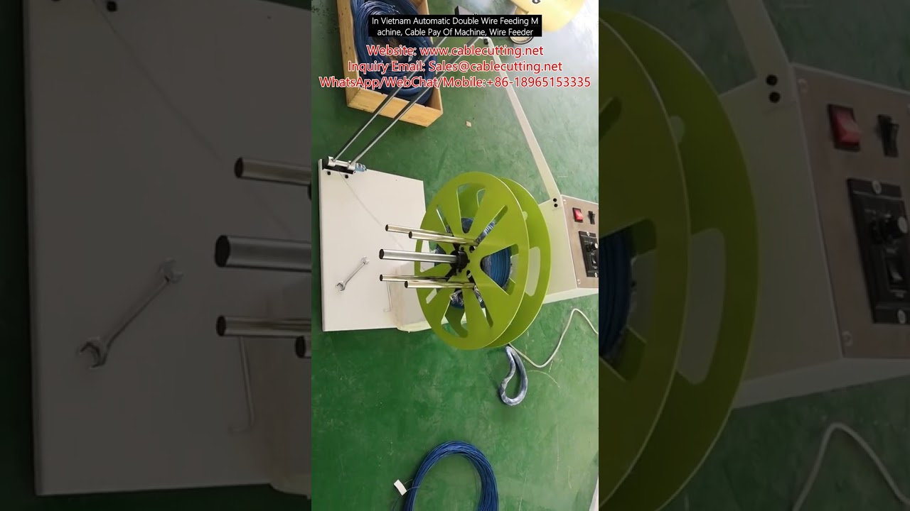 Automatische dubbele draadaanvoer- en kabelafwikkelmachines – hoge snelheid & betrouwbaar