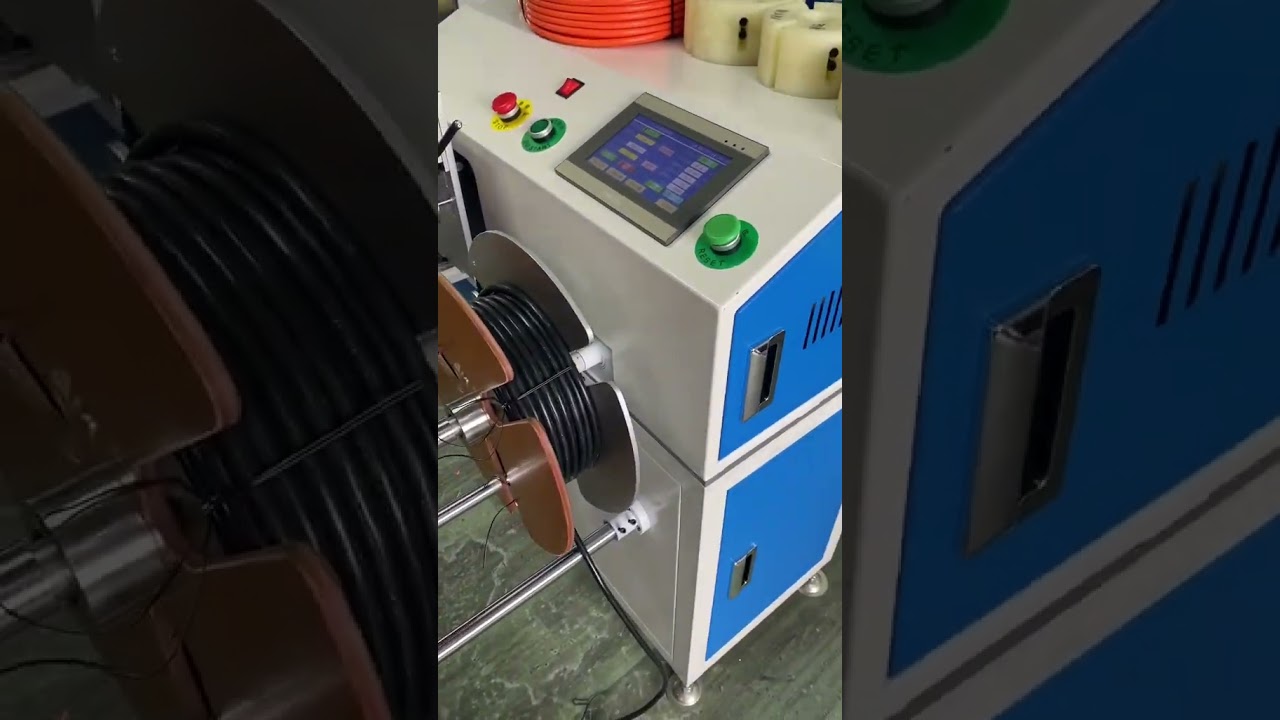 Nauwkeurige vloerstaande draadopwinder met schoon snijden en meting